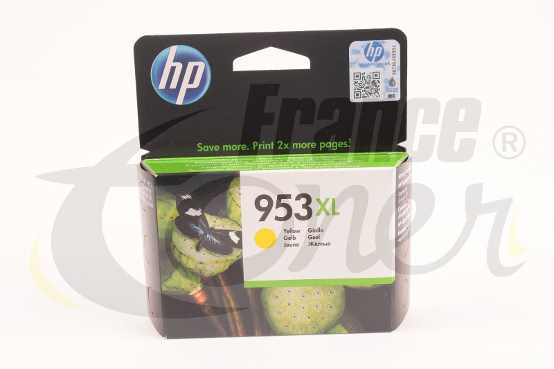 Cartouche d'encre originale HP F6U18AE Jaune main image 1
