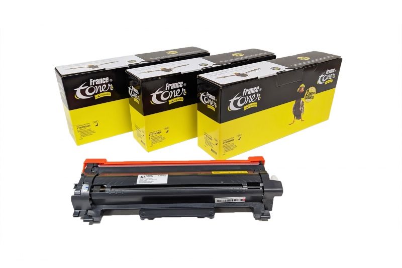 Pack de 3 toners compatibles FranceToner équivalent à TN2420