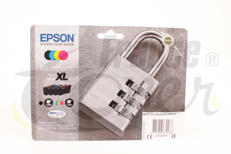Lot De 4 Cartouches D'encre Compatibles Pour Imprimantes Epson WF, Expression, Home, XP, SX, BX