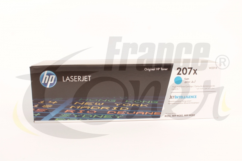 Toner Hp 207a Original Toner HP 207A Cyan W2211A - Pour LaserJet Pro M255/ M282/M283 - 1250 Pages - Authentique W2211A LaserJet Pro M255