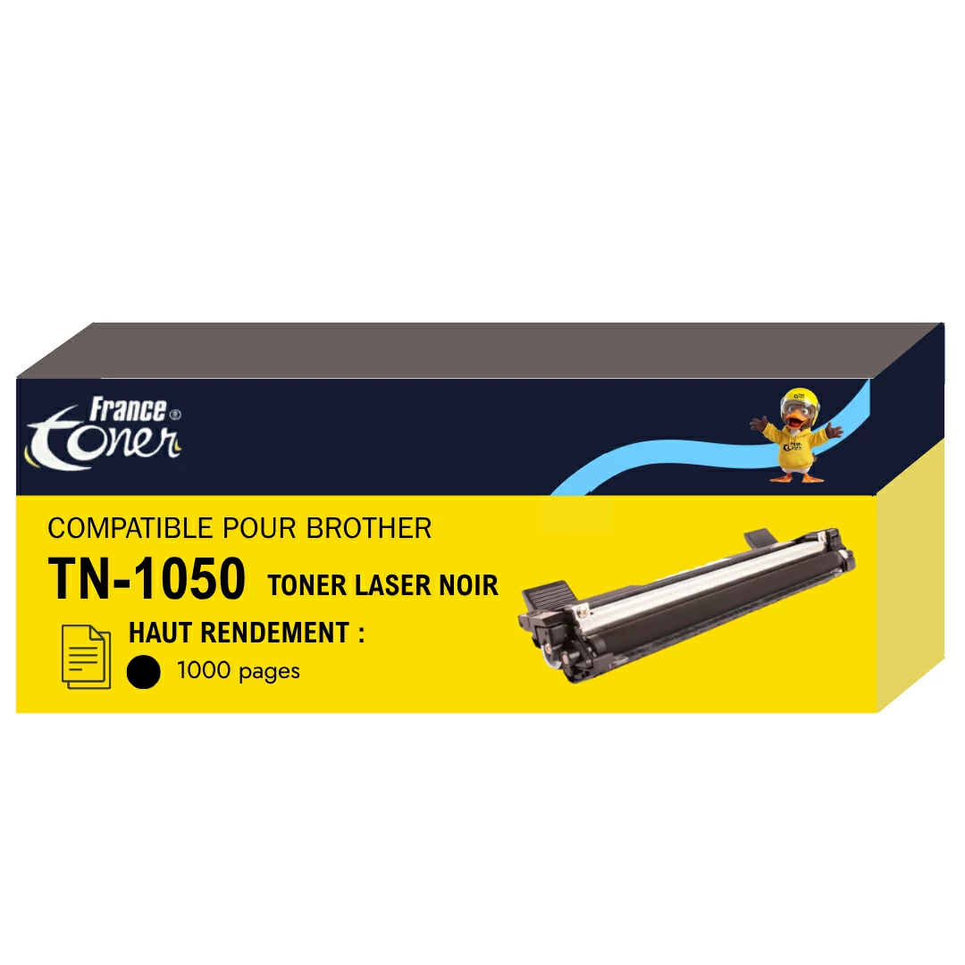 Toner FranceToner équivalent à BROTHER TN1050 (TN-1050) - NOIR - Format Standard
