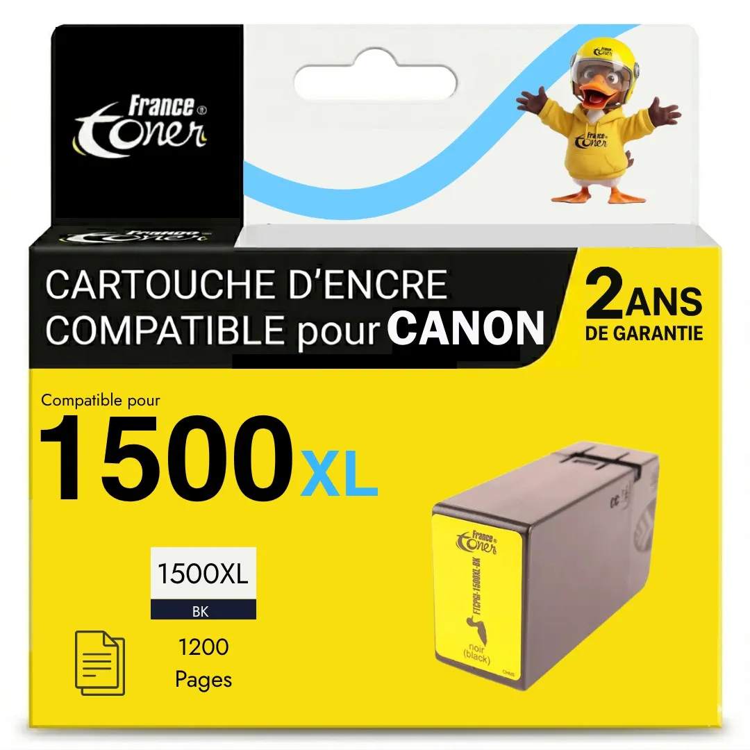 Cartouche d'encre FranceToner équivalent à CANON PGI-500XLBK (9182B001) - NOIR - Format XL