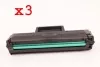 Pack de 3 toners FranceToner équivalent à SAMSUNG MLT-D1042 (MLT-D1042_X3) - NOIR - Format Standard
