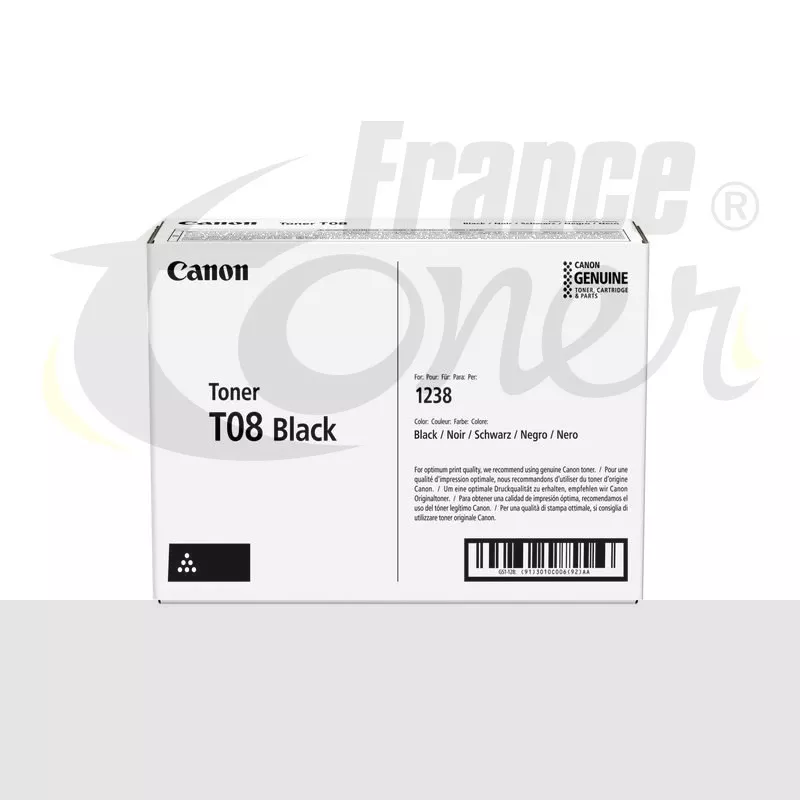 Toner CANON T08 - NOIR - Format Standard