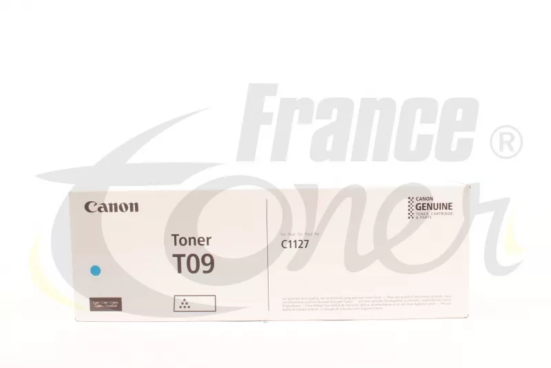 Toner CANON T09 (T09C) - CYAN (bleu) - Format S...