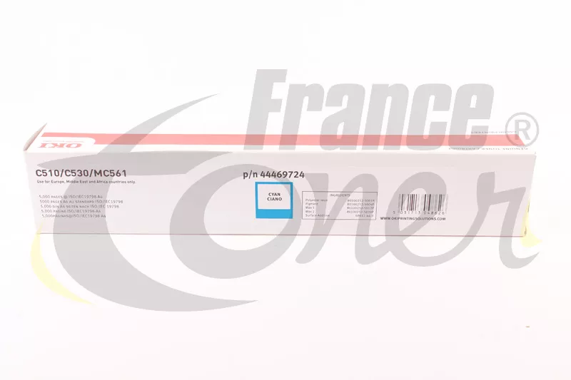 Toner OKI 44469724 - CYAN (bleu) - Format XL