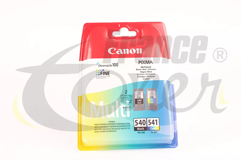 Cartouches Canon PG-540+CL-541 / 5225B006 (Pack de 2) 4 couleurs