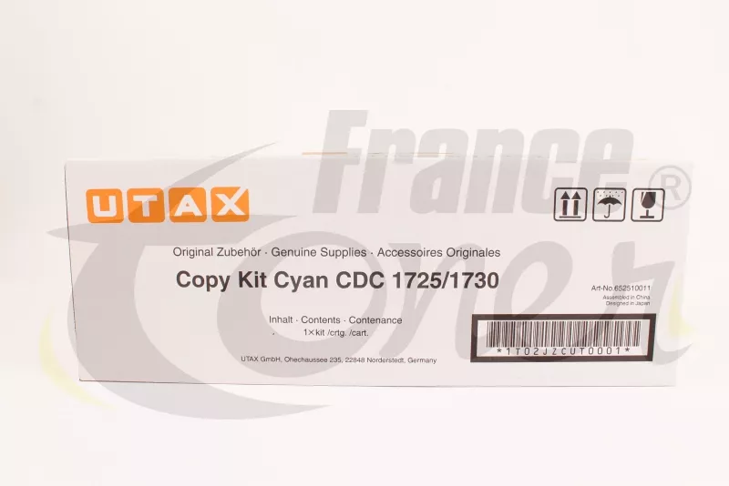 Toner UTAX 652510011 - CYAN (bleu) - Format Sta...