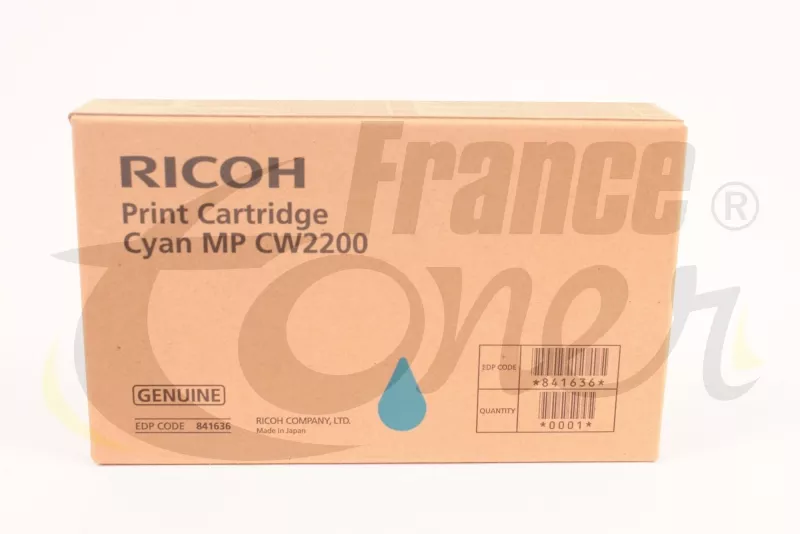 Cartouche d'encre RICOH 841636 - CYAN (bleu) -...