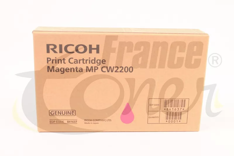 Cartouche d'encre RICOH 841637 - MAGENTA (rouge...
