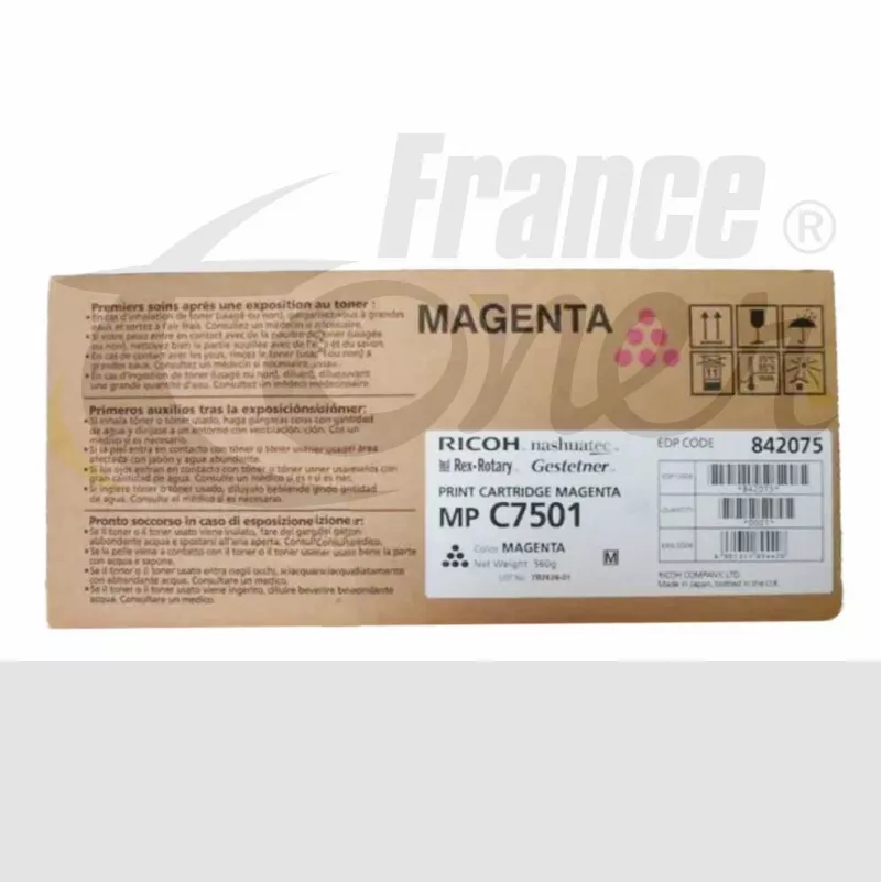 Toner RICOH 842075 - MAGENTA (rouge) - Format S...