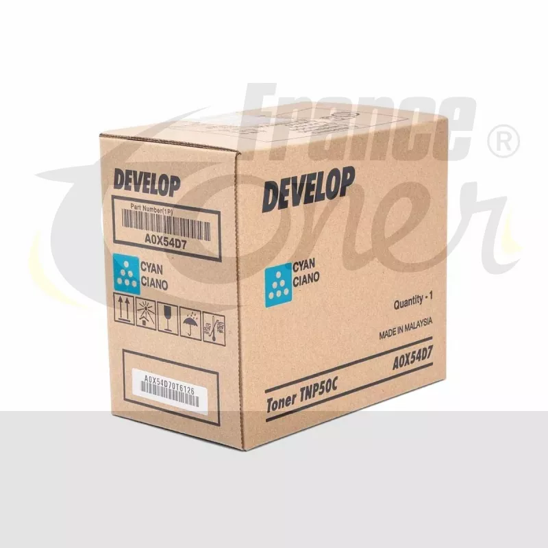 Toner DEVELOP TNP50 (TNP-50C) - CYAN (bleu) - F...