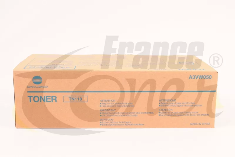 Toner KONICA.MINOLTA TN118 - NOIR - Format Stan...