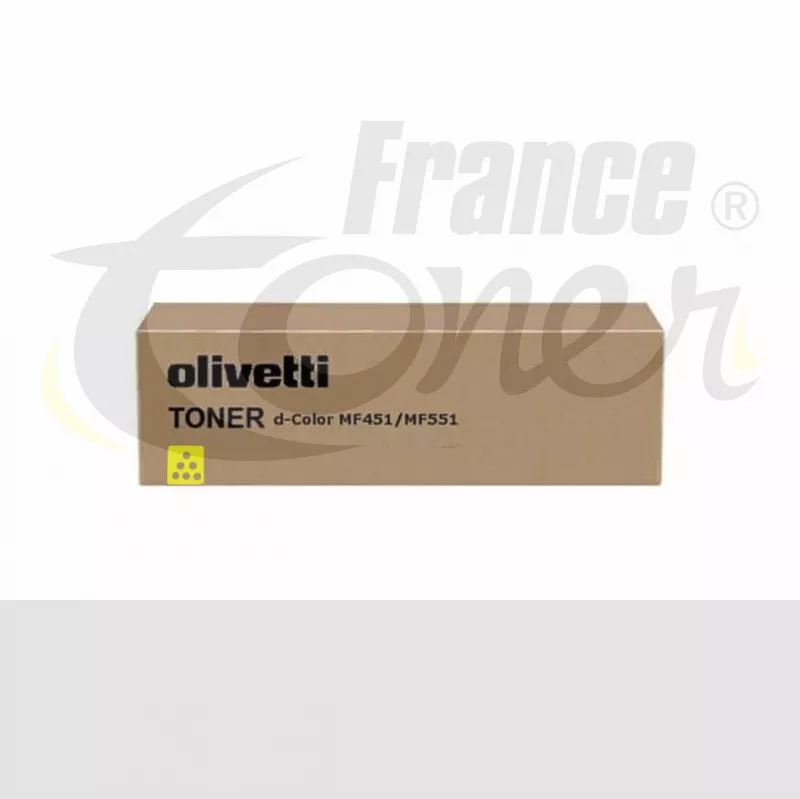 Toner OLIVETTI B0819 - JAUNE - Format Standard