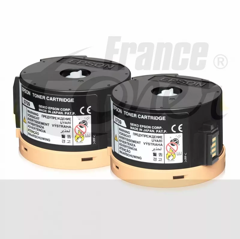 Pack de 2 toners EPSON 710 (C13S050710) - NOIR...