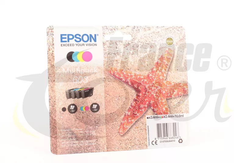 Pack de 4 cartouches d'encre EPSON 603 Série ét...