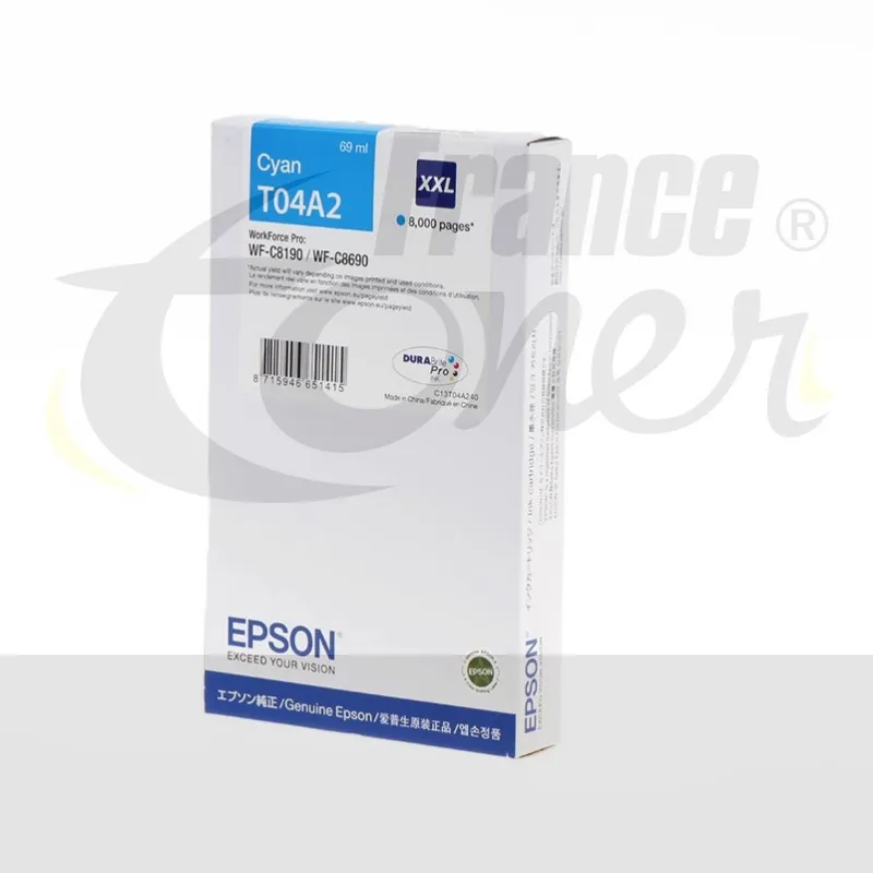 Cartouche d'encre EPSON C13T04A24N - CYAN (bleu...