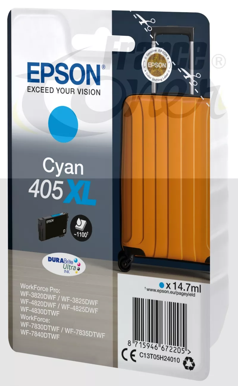 Cartouche d'encre EPSON 405XL série valise (T05...