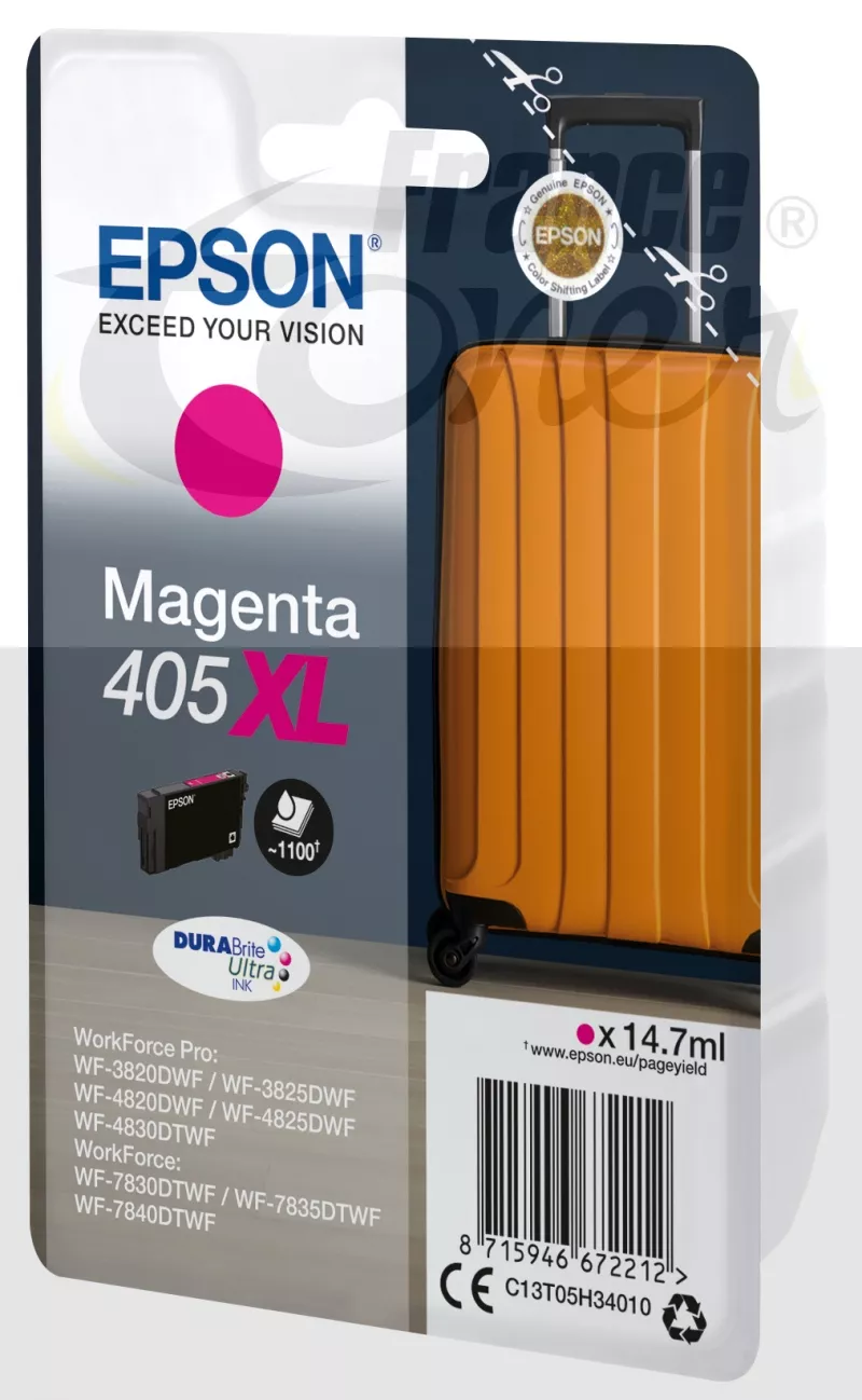 Cartouche d'encre EPSON 405XL série valise (T05...