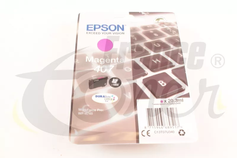 Cartouche d'encre EPSON 407 série clavier (C13T...