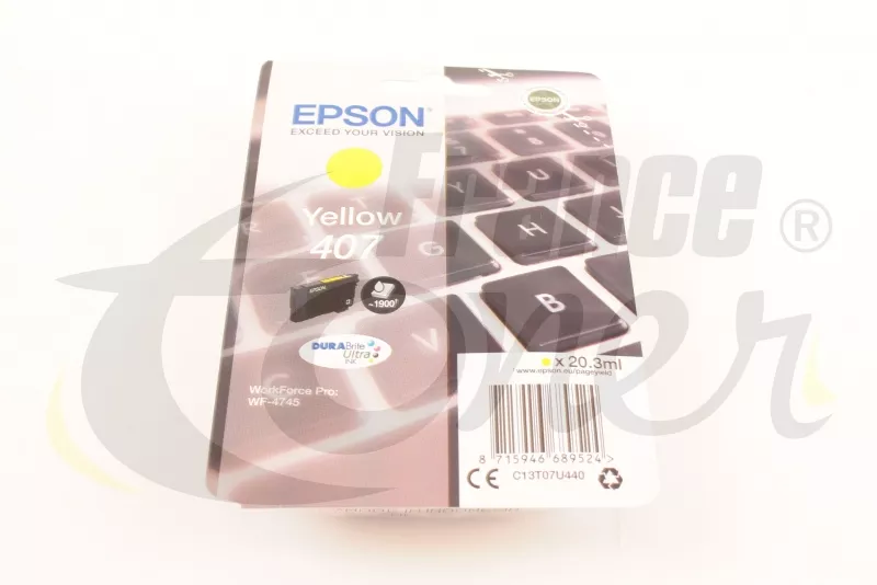 Cartouche d'encre EPSON 407 (C13T07U440) - JAUN...
