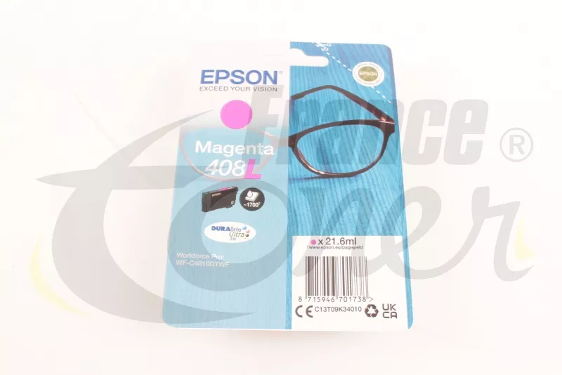 Cartouche d'encre EPSON 408L série lunettes de...