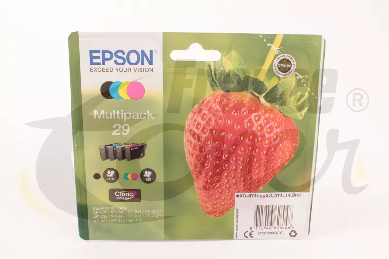 Epson Multipack 29 Fraise - 4 Cartouches jet d'encre d'origine