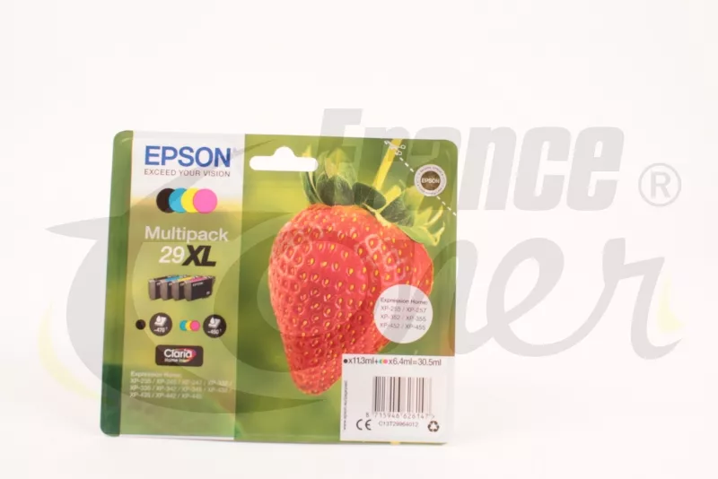 Epson Multipack 29 Fraise - 4 Cartouches jet d'encre d'origine