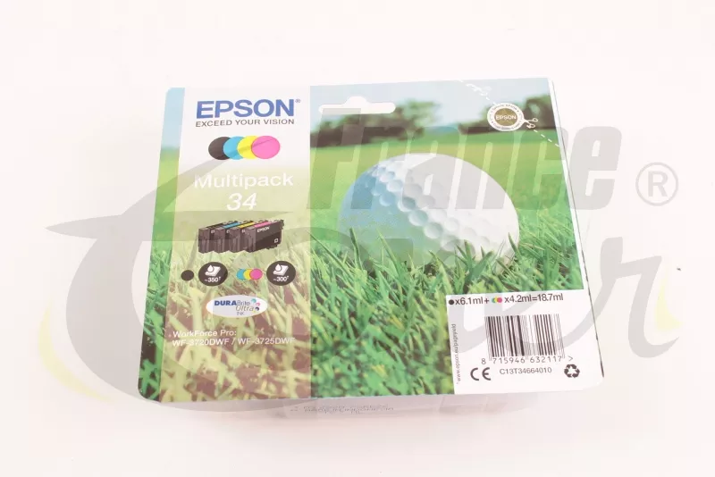 Pack de 4 cartouches d'encre EPSON 34 Série bal...