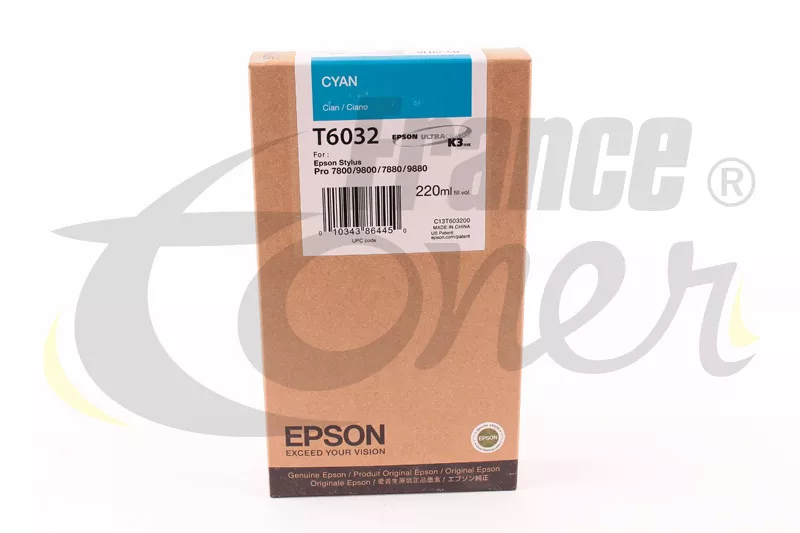Cartouche d'encre EPSON T6032 (C13T603200) - CY...