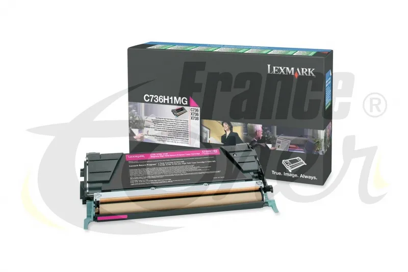 Toner LEXMARK C736H1MG - MAGENTA (rouge) - Form...