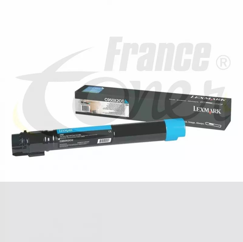 Toner LEXMARK C950X2CG - CYAN (bleu) - Format S...