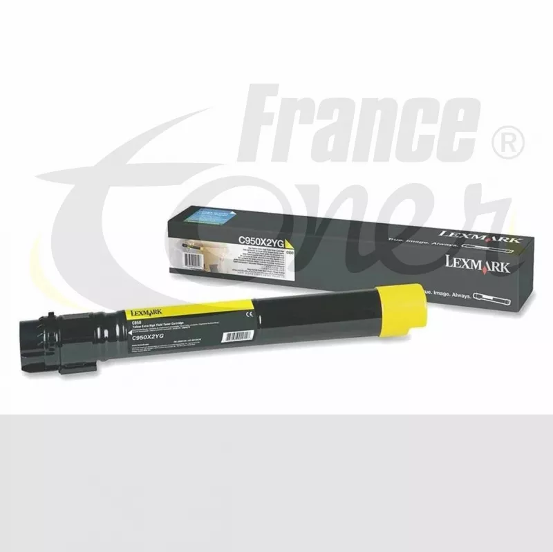 Toner LEXMARK C950X2YG - JAUNE - Format Standard