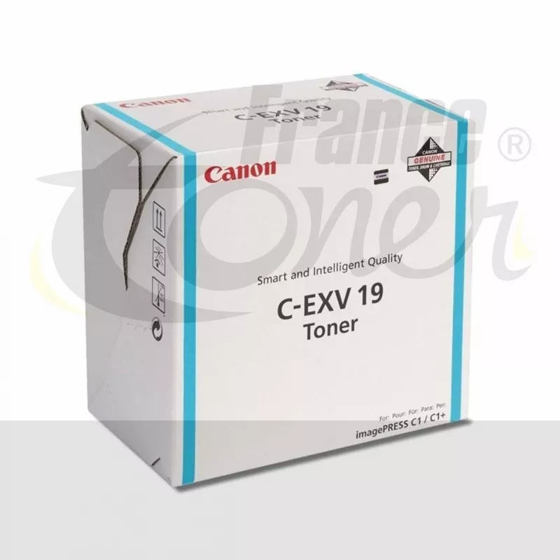 Toner CANON CEXV19C (398B002) - CYAN (bleu) - F...