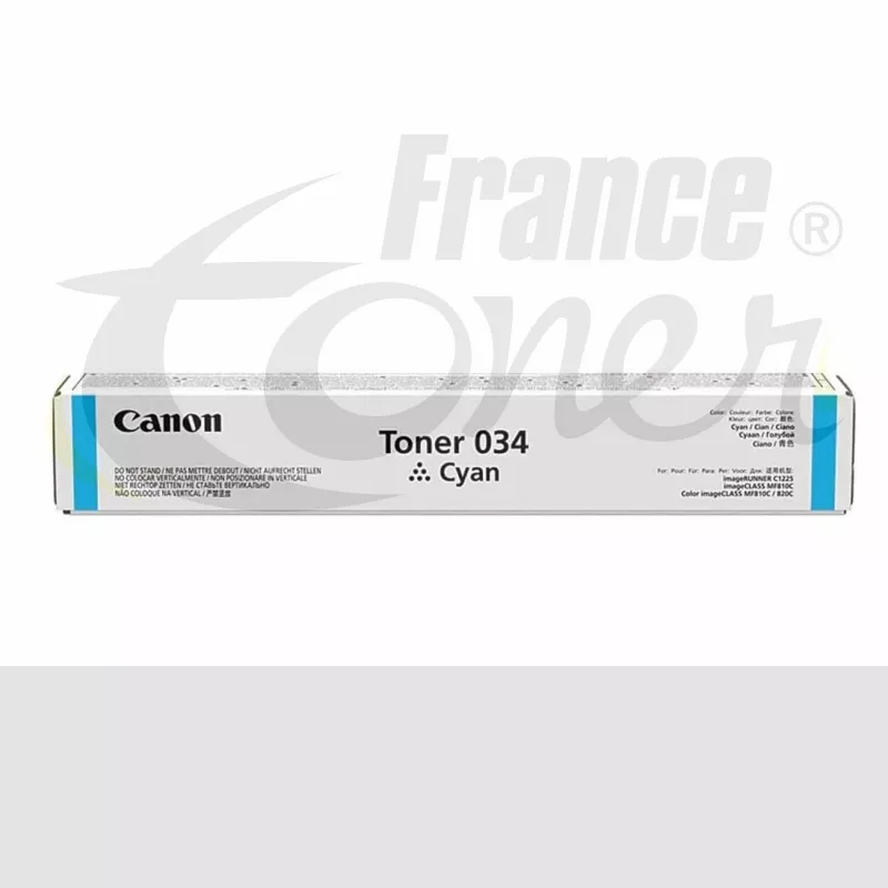 Toner 034C (9453B001) - CYAN (bleu) - Format St...