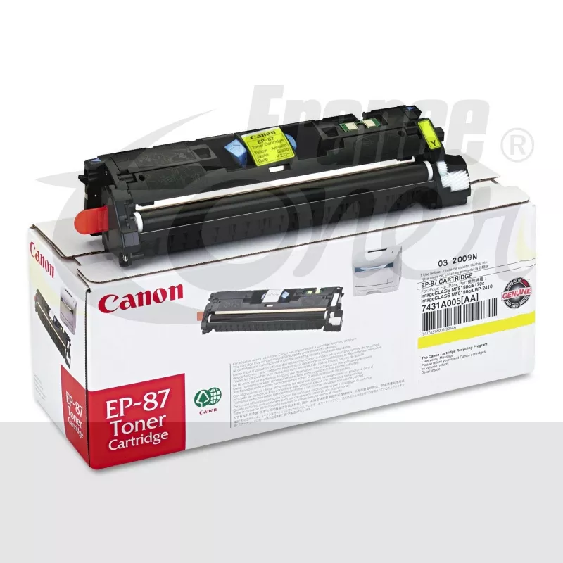 Toner CANON EP87 (EP87Y) - JAUNE - Format Standard