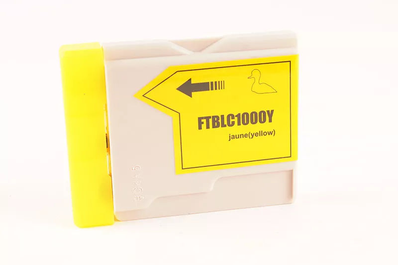 Cartouche d'encre FranceToner équivalent à BROTHER LC-1000Y (LC1000Y) - JAUNE - Format Standard