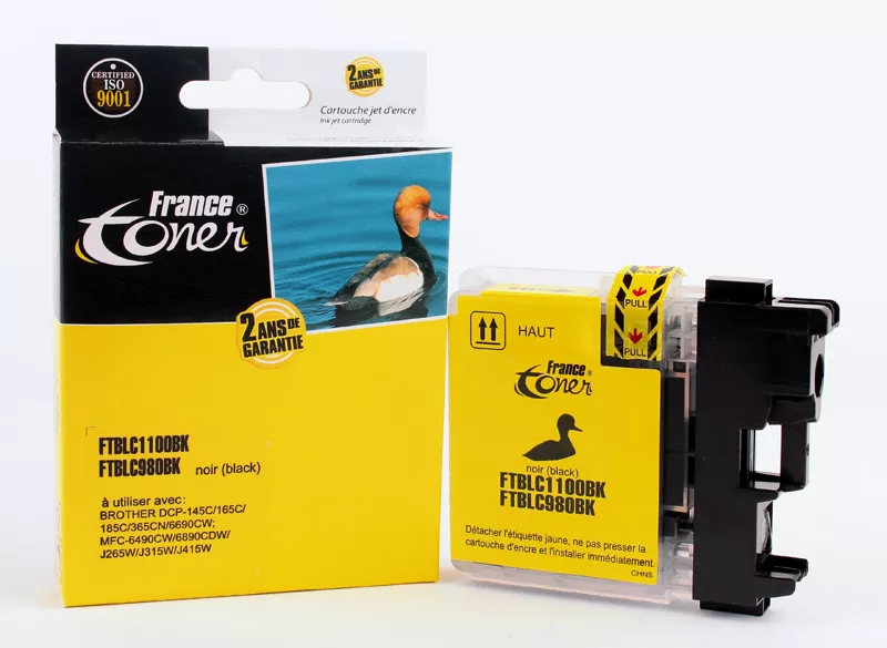 Cartouche Encre FranceToner Compatible BROTHER LC-1100BK - FTBLC1100BK