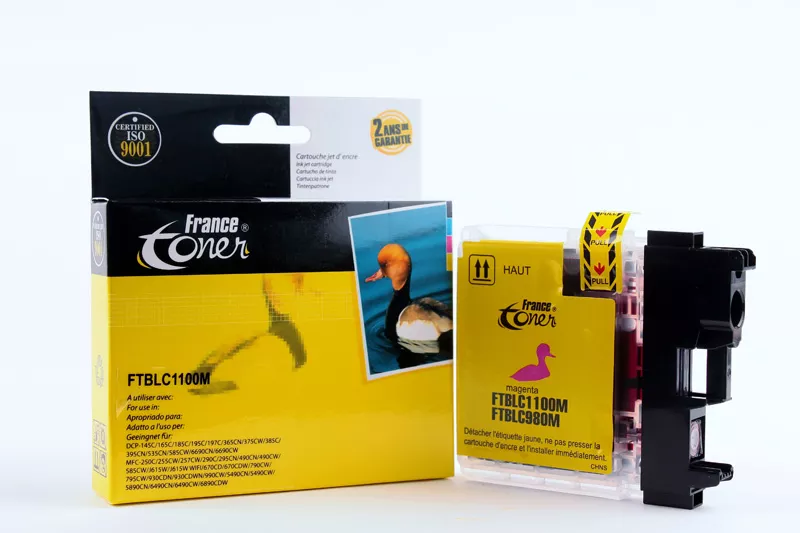Cartouche d'encre FranceToner équivalent à BROTHER LC-1100M Saturne (LC-1100M) - MAGENTA (rouge) - Format XL