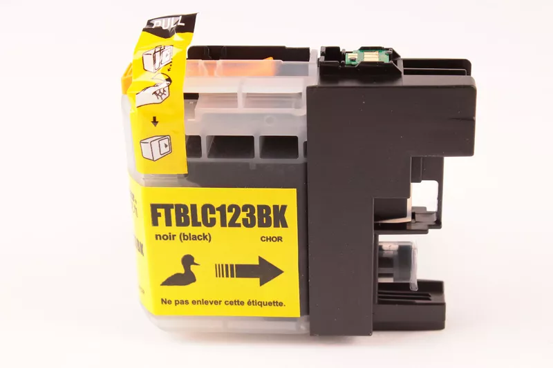 Cartouche d'encre FranceToner équivalent à BROTHER LC-123BK Cupcake (LC-123BK) - NOIR - Format Standard
