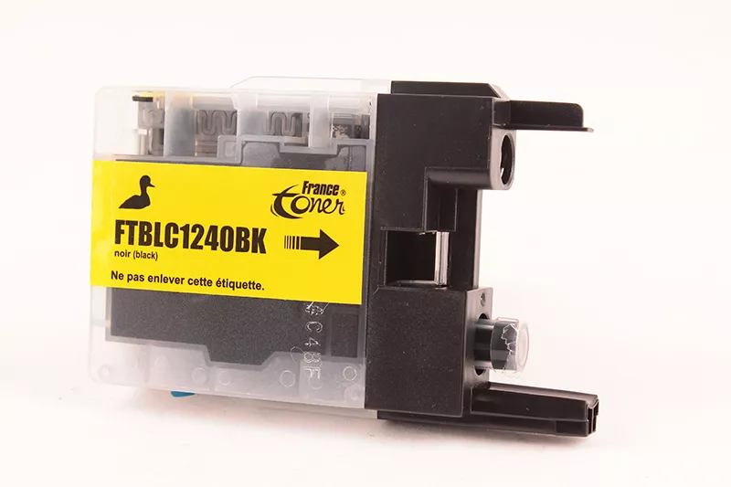 Cartouche d'encre FranceToner équivalent à BROTHER LC-1240BK - NOIR - Format Standard