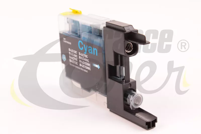 Cartouche d'encre FranceToner équivalent à BROTHER LC-1240C - CYAN (bleu) - Format Standard