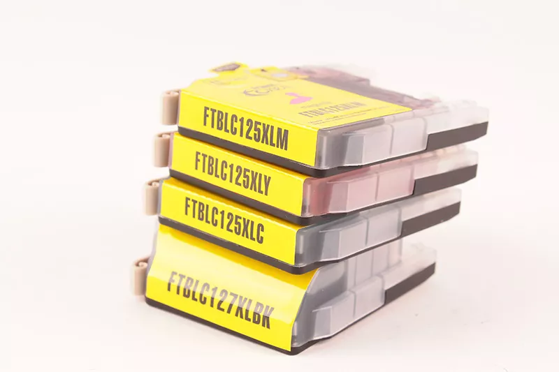 Pack de 4 cartouches d'encre FranceToner équivalent à BROTHER LC125XL LC127XL (LC-127XLVALBPDR) - 4 COULEURS - Format XL