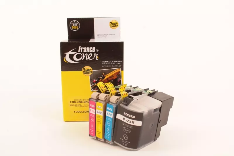 Pack de 4 cartouches d'encre compatibles France...