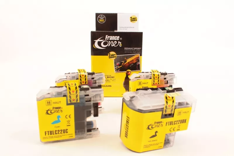 Pack de 4 cartouches d'encre compatibles France...