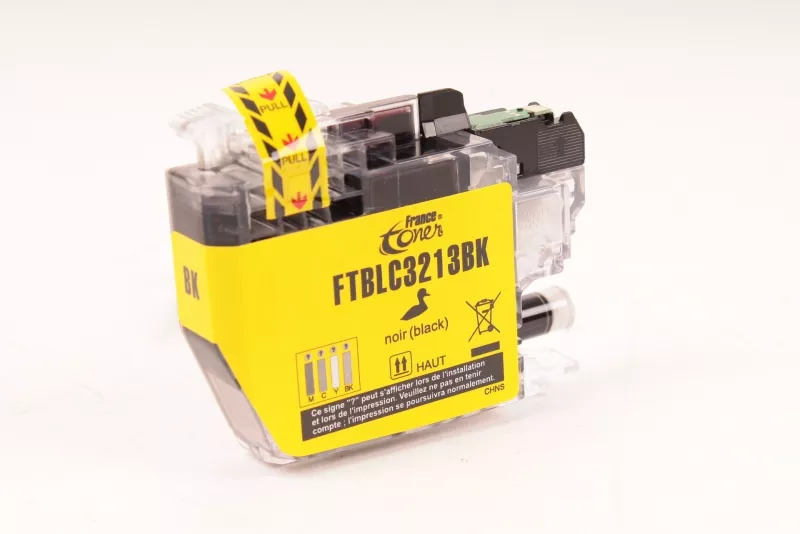 Cartouche d'encre FranceToner équivalent à BROTHER LC-3213BK - NOIR - Format Standard