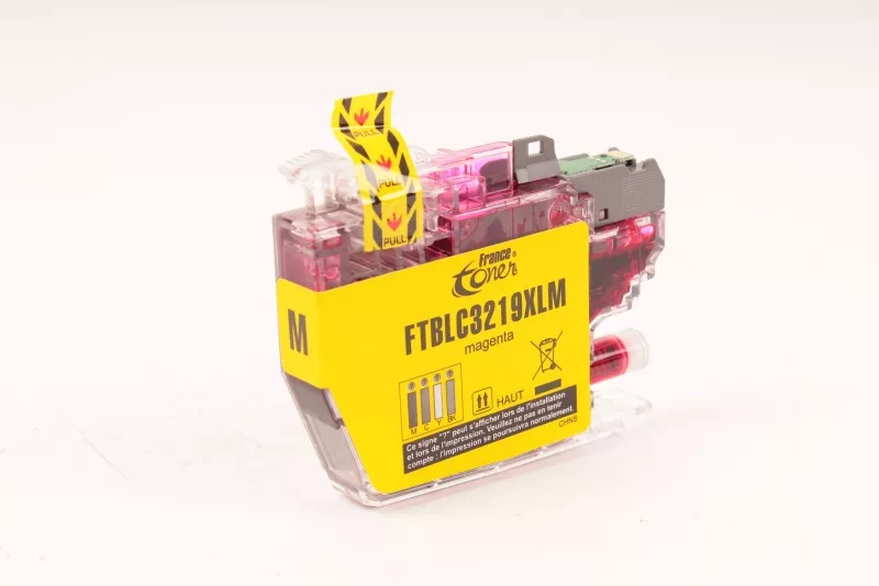 Cartouche d'encre FranceToner équivalent à BROTHER LC-3219XLM - MAGENTA (rouge) - Format XL