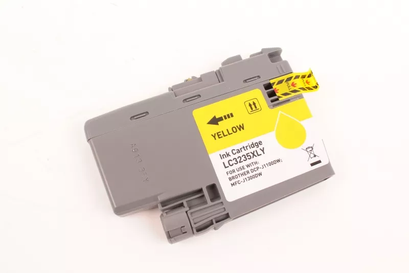 Cartouche d'encre FranceToner équivalent à BROTHER LC-3235XLY - JAUNE - Format XL
