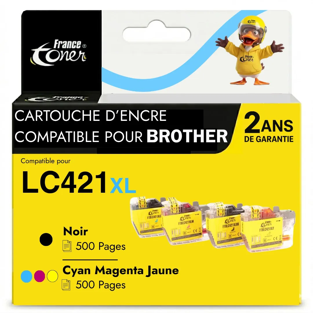 Pack de 4 cartouches d'encre compatibles France...
