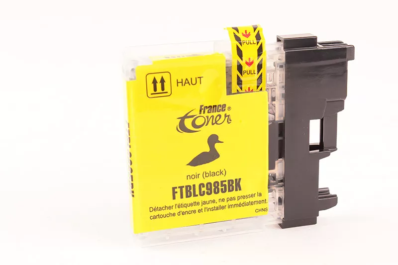 Cartouche d'encre FranceToner équivalent à BROTHER LC985BK Série Terre (LC985BK) - NOIR - Format Standard